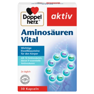 Abbildung der Produktverpackung Doppelherz aktiv Aminosäuren Vital Frontansicht